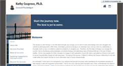 Desktop Screenshot of kcosgrovephd.com