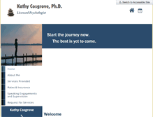 Tablet Screenshot of kcosgrovephd.com
